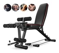 Adjustable Weight Bench,Workout Bench with Leg Extension and Leg Curl,Dumbbell Stool Folding,For Home Training Gyms Fitness Equipment,Max Load 200Kg