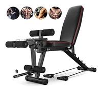 Adjustable Weight Bench,Workout Bench with Leg Extension and Leg Curl,Dumbbell Stool Folding,For Home Training Gyms Fitness Equipment,Max Load 200Kg