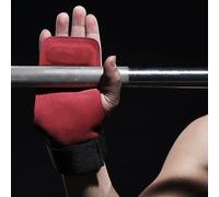 Adjustable Weight lifting Wrist Wraps Support Grips Leather Palm Protector for Barbell Pull up Kettle bell Fitness Gym Equipment