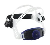 Adjustable welding headband designed for For Solar automatic darkening helmets, includes soft sponge padding and ergonomic knob for improved comfort