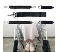 Adjustable Wheelchair Footrest Strap with Buckles - Universal Foot Sling & Woven Tape Support for Elderly, Injured or Disabled (Black)