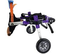 Adjustable Wheelchair for Disabled Dogs & Cats, Small & Large Size, Purple Mobility Cart for Rear Leg Rehabilitation, Supports Pet Mobility & Recovery