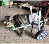 Adjustable Wheelchair for Small Dogs & Cats - Mobility Aid for Injured or Elderly s Rear Leg Support Rehabilitation HelpWheelchair