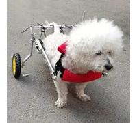 Adjustable Wheelchair for Weak Hind Legs, Pet Recovery Cart & Support for Small Dogs, Ideal Mobility Aid for Disabled Pets, Enhances Animal Well-Being