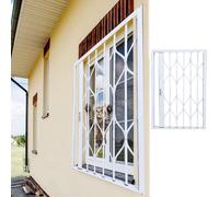 Adjustable White Aluminum Folding Pet Sliding DoorEasy Installat Safe Pet Gate 80 x 120 cmIdeal for Dogs and Cats and Secure Design
