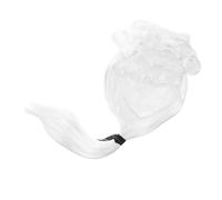 Adjustable White Curly Costume Wig for Lawyer Judge Cosplay | Synthetic Fiber, Lightweight Reusable Prop, for Theme Party Stage Performance and Adult Head