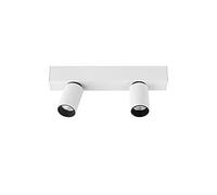 Adjustable White LED Surface - Mounted Ceiling Spotlights with Fixed Track and Strip Base for Kitchen Island, Modern Directional Lighting Kit