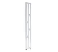Adjustable White Room Divider Wooden Slat Partit Wall Indoor Space Separator Metal Room Divider with Adjustable Foot t for Living Room 160cm Height.