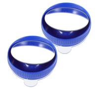 Adjustable Wide Angle Suction Car Blind Spot Mirror Blue ABS Glass