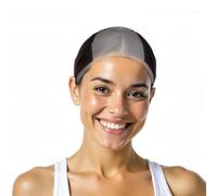 Adjustable Wig Grip Cap - 2 Pack No-Slip Velvet Headband for Women, Secure Lace Front Wig Liner, Comfortable & Reusable, No Glue Needed (Brown)