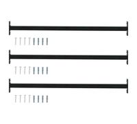 vidaXL Adjustable Security Window Bar 6 Pcs Silver Steel Adjustable Bar Modern Security Window Guard Steel Guard for Home and Office Urban Style