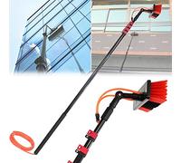 Adjustable Window Cleaning Brush Kit with Water Supply: Effortless Solar Panel & Photovoltaic Module Cleaning Tool for Outdoor Use 9M/30FT Long Reach