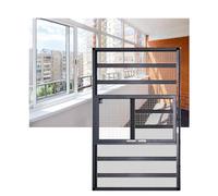 Adjustable Window Safety Guards Removable Security Bars for Home nchFree Installation Fall Prevention Barriers (90x140CM) Ultimate Child & Pet Safety Solution