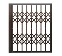 Adjustable Window Security Bars with Key Gray Foldable Grilles for Home Anti Theft Protection Fits 50 to 210 cm Sliding Safety Solutions for Families