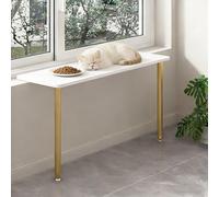 Adjustable Window Sill Extender for Cats, Indoor Window Sill Extension with Leg, Decorative Window Ledge Plant Shelf for Kitchen Office Balcony(Gold,90x40cm(35 3/8x15 3/4"))