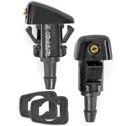 Adjustable Windscreen Washer Nozzles Compatible with Jeep Grand Cherokee Compass Patriot, Chrysler 300 Cruiser, Dodge Journey Caliber Avenger Charger 2005-2016 - Front Wiper Spray Jets Click&Fit 2pcs