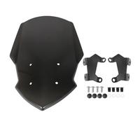 Adjustable Windshield Compatible With For MT15 2019 2020 2021 2022 2023 Motorcycle Win Front Spoiler W/Bracket Protective Clear Screen Parts(Black)