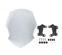 Adjustable Windshield Compatible With For MT15 2019 2020 2021 2022 2023 Motorcycle Win Front Spoiler W/Bracket Protective Clear Screen Parts(Grey)