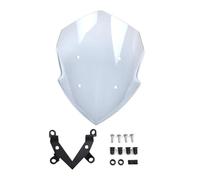 Adjustable Windshield Compatible With For Z 125 2019 2020 2021 2022 2023 Windshield Windscreen Wind Deflector Front Air Screen Motorcycle(Grey)