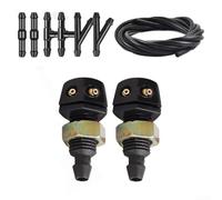 Adjustable Windshield Washer Nozzle for Improved Wiper System Functionality on Most Cars Includes 2 Nozzles 6 Connectors and 2 Meter Hose Assembly