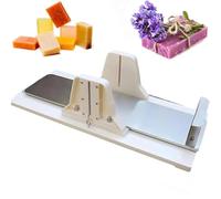 Adjustable Wire Soap Cutter with 10 Steel Wires, Handmade Soap Cutting Machine, Scale Max 94mm, for Soap, Candles, Cheese, Butter