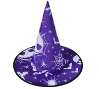 Adjustable Witch Hat for Kids & Adults - Soft Lightweight Costume Accessories for Halloween Party, Cosplay, Themed Events