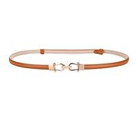 Adjustable Women's Leather Belts Skinny Girdle Ladies Thin Belt for Dress Shirt
