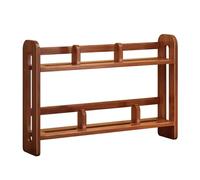 Adjustable Wood Desktop Bookshelf Premium Thickened Plate Spacious Storage Solution Simple Design Desk Hutch for Home Dorm Office nization
