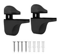 Adjustable Wood/Glass Shelf Holder, Adjustable Support, 5.5x2.4x5.5cm, Zinc Alloy Glass Shelf Support, Wall Mounted Metal G-Lass Clamp, Easy to Install, for Kitchen, Wall, Bathroom