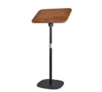 Adjustable Wooden Book Stand with Metal Support and Page Clips for Home Office Reading