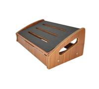 Adjustable Wooden Foot Rest Under Desk, Ergonomic Foot Stool for Home Office, Anti-Slip Comfortable Feet Stand
