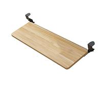 Adjustable Wooden Keyboard Tray Under Desk, Ergonomic Design for Comfort, No-Drill Installation, Extra Pull-Out Extension, 5 Color Options for Work and Play.