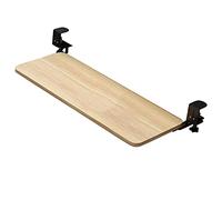 Adjustable Wooden Keyboard Tray Under Desk, Ergonomic Height-Adjustable, No-Drill Installation, Pull-Out Extension for Work & Play, 5 Color Options Available