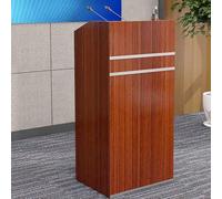 Adjustable Wooden Lectern Podium Stand with Storage - Floor Standing Pulpit for Office School Conference & Restaurant - 50x40cm (19.68x15.74in) Reading Desk