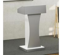 Adjustable Wooden Podium for Classrooms Conferences Churches & Offices; Microphone Stand with/without Pulleys (A1) Ideal for Presentations & Public Speaking