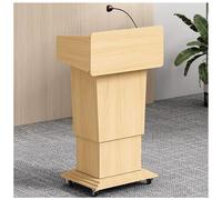 Adjustable Wooden Podium for Mobile Presentations Teacher's Desk Church Lectern Office Information Table Conference and Debate Stand Reception Counter