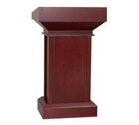 Adjustable Wooden Podium Stand - Portable Church Lectern Easy Assembly Presentation Desk Versatile Hostess Pulpit for Events & Speeches (Color: A)