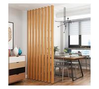 Adjustable Wooden Room Divider - 53.1in Freestanding Partit for Indoor Spaces Floor-to-Ceiling Separator Versatile 6-Panel Design - Enhance Privacy & Aesthetics