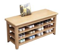 Adjustable Wooden Shoe Rack - Solid Structure Multi-Layer Storage Rounded Corners 70x30x56cm Ideal for Entryway nization IVH Wood Design