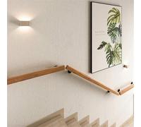 Adjustable Wooden Stair il | Wall-Mounted Indoor/Outdoor BER-Free Guardrail for Corridors Attics Dec & Kindergartens | 1-20ft (16.40ft Max)