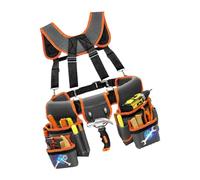 Adjustable Work Belt with Storage Compartment for Gardening and Electrical Maintenance Tool Organization Bag Tool Holder Belt for Craftsmen Technicians