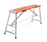 Adjustable Work Platform Scaffolding, Heavy Duty Aluminum Alloy Professional Scaffold Ladder Step Stool, Folding Step Ladder for Drywall Painting, 800 Pound Capacity
