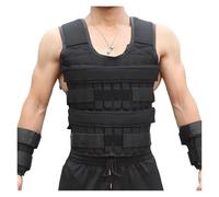 Adjustable workout weighted vest, 20KG training fitness weighted jacket for strength endurance running, without steel plate