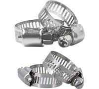 Adjustable Worm Drive Hose Clamp, Stainless Steel Hose Clamps Set Pack of 10 Diameter 8-120mm(Diameter 100120mm)