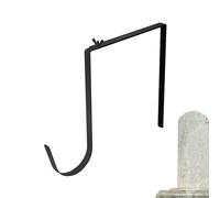 Adjustable Wreath Hook - 6 to 11 Inch Carbon Steel Grave Flower Stand | Memorial Wreath Hanger for Graveyard, Funeral Floral Display Stand