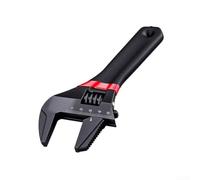 Adjustable Wrench 6/8inch with Short Handle and Wide Jaw Opening, for Bathroom and Automotive Fasteners in Tight Spaces Like Cabinets and Engine Bays (8 inch)