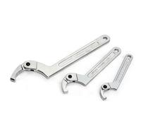 Adjustable Wrench Hook Spanner CR-V Hand Tool for Round/Square Bolts 19-120mm Key Size Durable and Versatile Spanner for Mechanics and DIY Projects