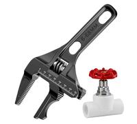 Adjustable Wrench - Lightweight Adjustment Wrench, Aluminium Hole Wrench | Anti Slip Black Oxide Finish, Household Repair, Lightweight Construction, Multi-Size Grip Tool for Mec