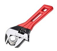 Adjustable Wrench | Wide Jaw Hand Tool with Ergonomic Handle | High Performance Torque Wrench for Plumbing Repair | Bathroom Pipeline Maintenance | Business Workshop