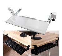 Adjustable Wrist Rest & Sliding Keyboard Tray LargeKeyboard ShelfKeyboard Platform Ergonomic Desk Support for Comfort and Efficiency